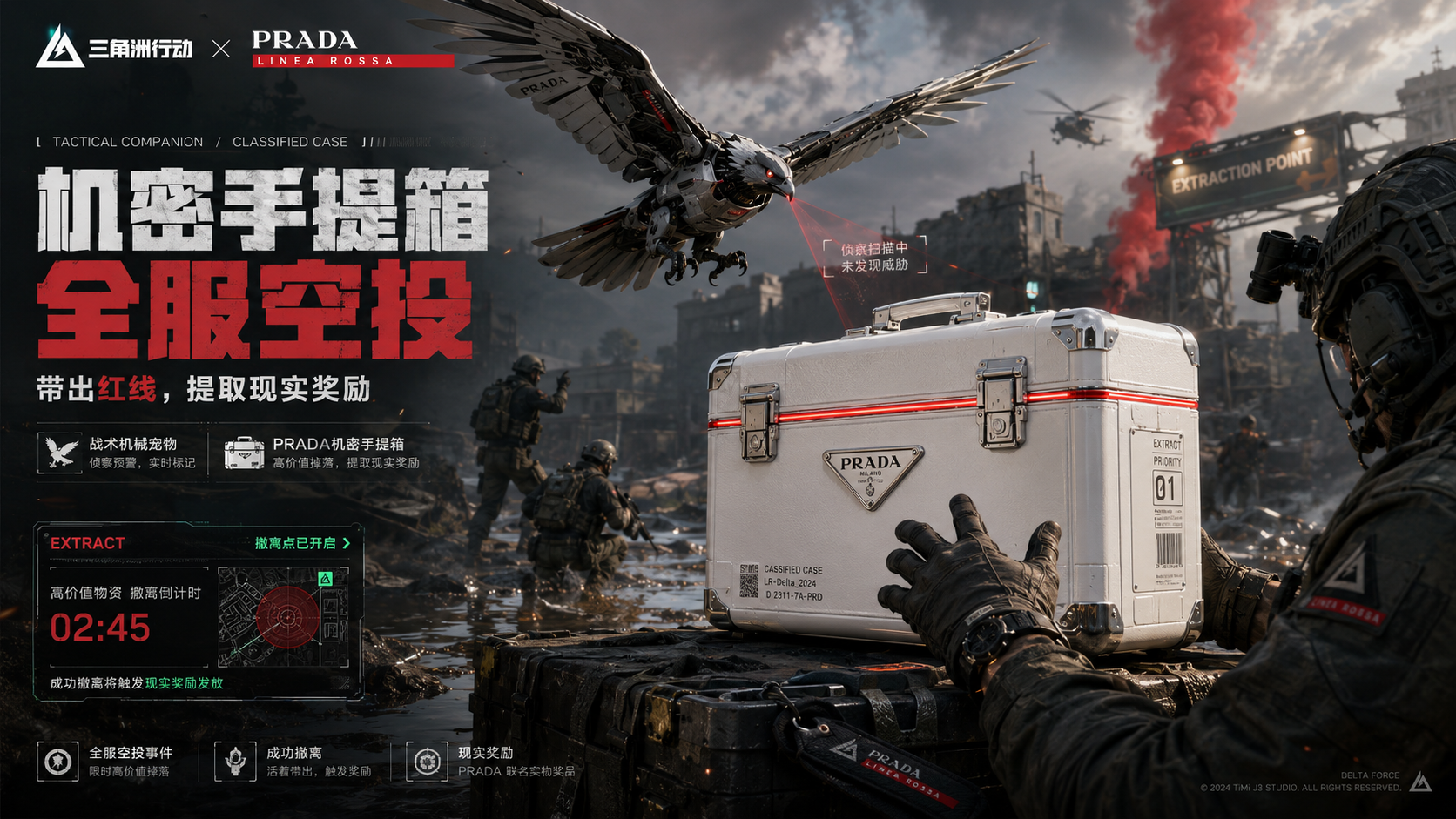 PRADA 机密手提箱效果图